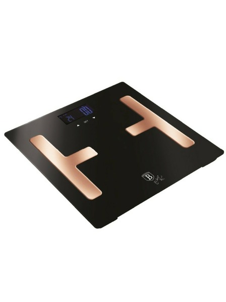 Berlingerhaus Intelligente Personenwaage mit Körperanalyse 150 kg Schwarz Rose Collection BERLINGERHAUS