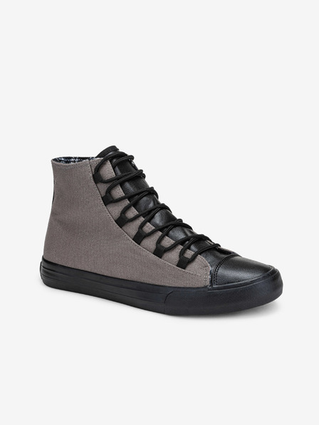 Ombre Clothing Schwarz und grau Herren Turnschuhe Schuhe Ombre Clothing T378