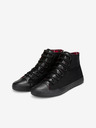 Ombre Clothing Schwarze Herren Turnschuhe Schuhe Ombre Clothing T378