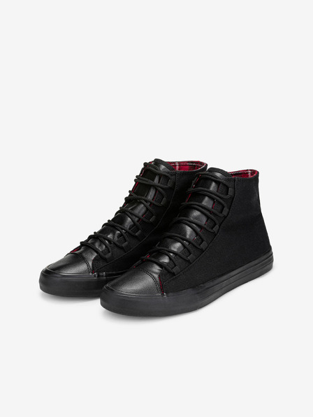 Ombre Clothing Schwarze Herren Turnschuhe Schuhe Ombre Clothing T378