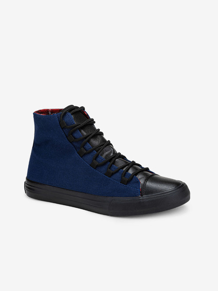 Ombre Clothing Schwarze und blaue Herren-Sneakers Schuhe Ombre Clothing T378