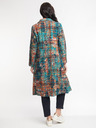 Orientique Orange und blauer Orientique Tartan Damenmantel gemustert
