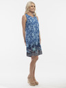 Orientique Blaues Orientique gemustertes Wendekleid für Damen