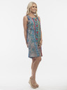 Orientique Blaues Orientique gemustertes Wendekleid für Damen
