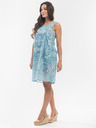 Orientique Hellblaues Orientique gemustertes Kleid für Damen