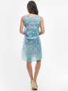 Orientique Hellblaues Orientique gemustertes Kleid für Damen