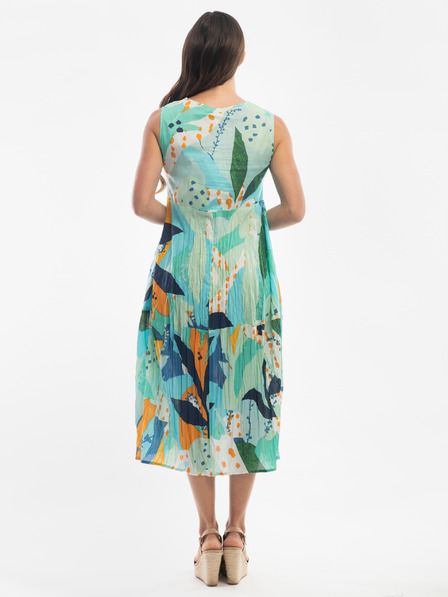 Orientique Türkisfarbenes gemustertes Damenkleid Orientique