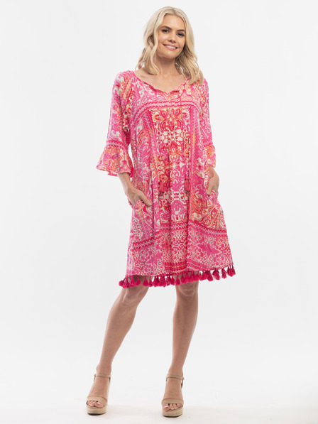 Orientique Rosa Orientique Damen gemustertes Kleid