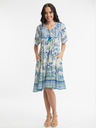Orientique Hellblaues Orientique Rhodes Damenkleid mit Blumenmuster