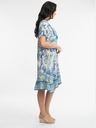 Orientique Hellblaues Orientique Rhodes Damenkleid mit Blumenmuster