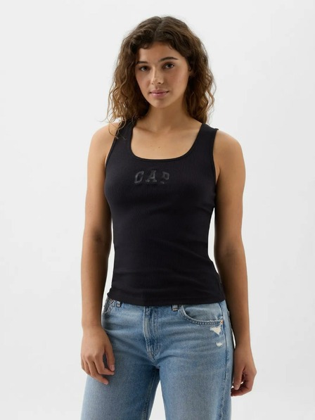 GAP Damen geripptes Tanktop mit Logo GAP