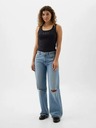 GAP Damen geripptes Tanktop mit Logo GAP