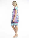 Orientique Rosa und blaues Orientique Izmir gemustertes Kleid für Damen