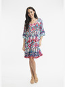 Orientique Rosa und türkisfarbenes Orientique Izmir gemustertes Kleid für Damen