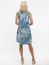 Orientique Blaues Orientique gemustertes Wendekleid für Damen