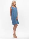 Orientique Blaues Orientique gemustertes Wendekleid für Damen