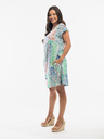 Orientique Blau und hellgrün gemustertes Orientique Wendekleid für Damen