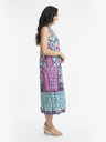 Orientique Lila und blaues gemustertes Midikleid für Damen von Orientique Izmir