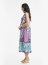 Orientique Lila und blaues gemustertes Midikleid für Damen von Orientique Izmir
