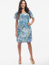 Orientique Orientique blau-menthol gemustertes Wendekleid für Damen