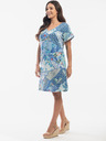 Orientique Orientique blau-menthol gemustertes Wendekleid für Damen
