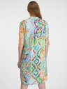 Orientique Blau-grün gemustertes Orientique Damen Shirtkleid