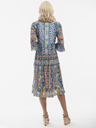 Orientique Orange und blau gemustertes Orientique-Damenkleid