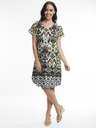 Orientique Grün-schwarz gemustertes Orientique Izmir Wendekleid für Damen