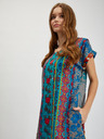 Orientique Orientique blau und petrol gemustertes Kleid für Damen