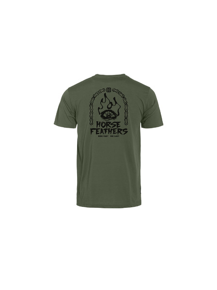 Horsefeathers Grünes Herren-Funktions-T-Shirt HORSEFEATHERS