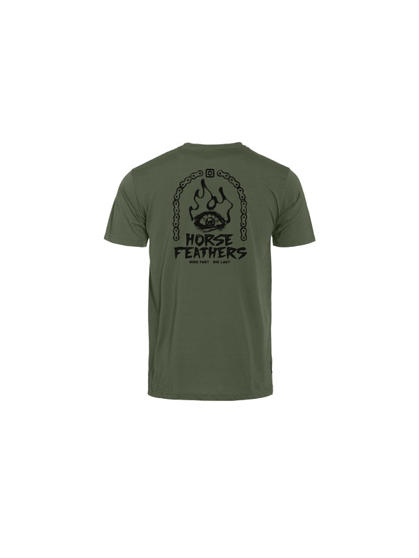 Horsefeathers Grünes Herren-Funktions-T-Shirt HORSEFEATHERS