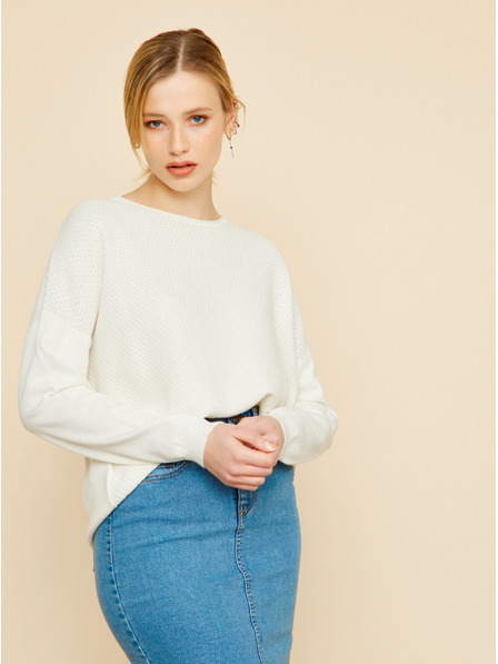 ZOOT.lab Weißer Damen-Pullover in Übergröße ZOOT.lab Morgan