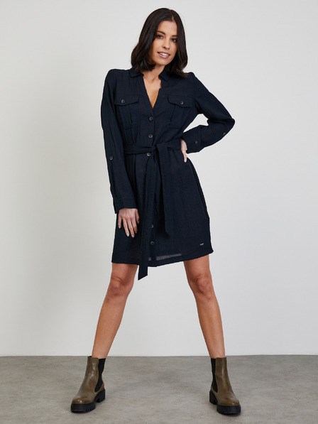 ZOOT.lab Schwarzes Hemdkleid mit Taschen ZOOT.lab Maxine