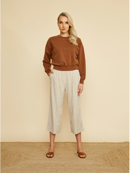 ZOOT.lab Beige gestreifte Culottes ZOOT.lab Anika