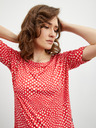 ZOOT.lab Beige und rot gemustertes Damen-T-Shirt ZOOT.lab Normandie
