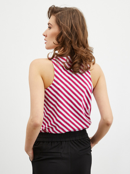ZOOT.lab Weiß und weinrot gestreiftes Damen-Tank-Top ZOOT.lab Joelle