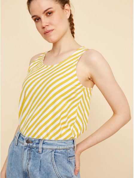 ZOOT.lab Gelb-weiß gestreiftes Damen-Tank-Top ZOOT.lab Joelle