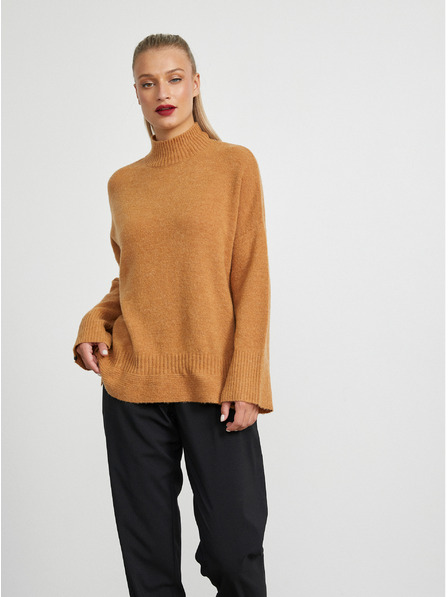 ZOOT.lab Braune lockere Strickjacke aus Wollgemisch METROOPOLIS by ZOOT.lab Belen