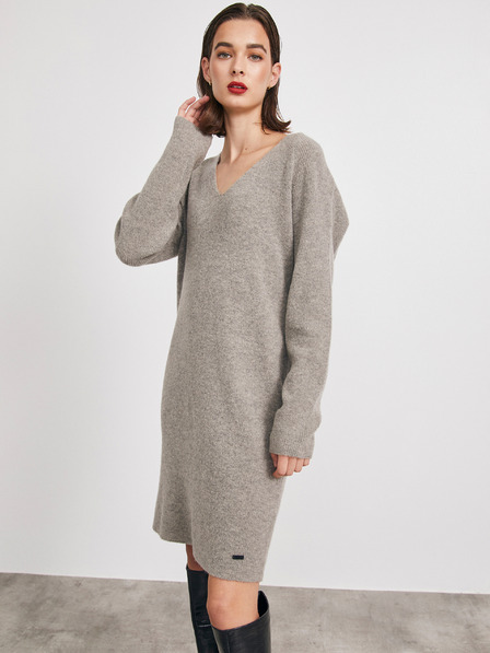 ZOOT.lab Graues Pulloverkleid aus Wollmischung METROOPOLIS von ZOOT.lab Ofilia