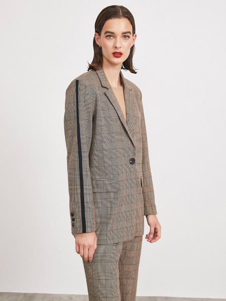 ZOOT.lab Hellbraune Damen-Karojacke METROOPOLIS by ZOOT.lab Blanche