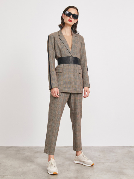 ZOOT.lab Hellbraune Damen-Karojacke METROOPOLIS by ZOOT.lab Blanche