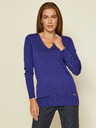 ZOOT.lab Dunkelblauer Damen-Basic-Pullover mit V-Ausschnitt ZOOT.lab Irma
