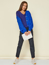 ZOOT.lab Dunkelblauer Damen-Basic-Pullover mit V-Ausschnitt ZOOT.lab Irma