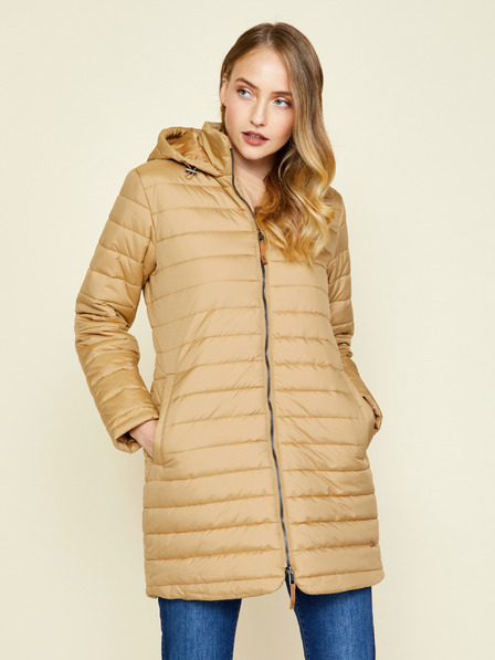 ZOOT.lab Goldfarbene, gesteppte Damen-Winterjacke mit verlängerter Kapuze ZOOT.lab Molly