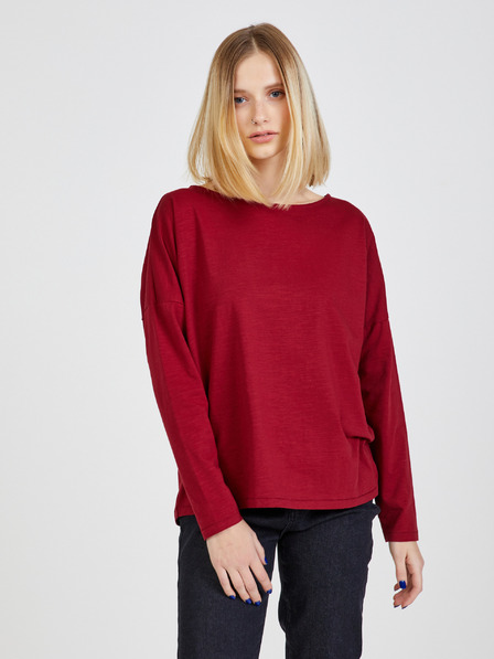 ZOOT.lab Rotes langärmeliges Damen Basic T-Shirt ZOOT.lab Evana