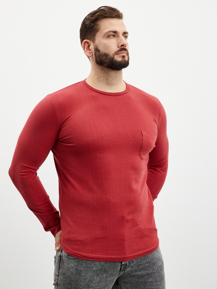 ZOOT.lab Rotes Herren-Langarm-T-Shirt ZOOT.lab
