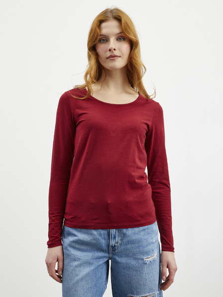 ZOOT.lab ZOOT.lab Mira bordeauxfarbenes Damen Basic-T-Shirt