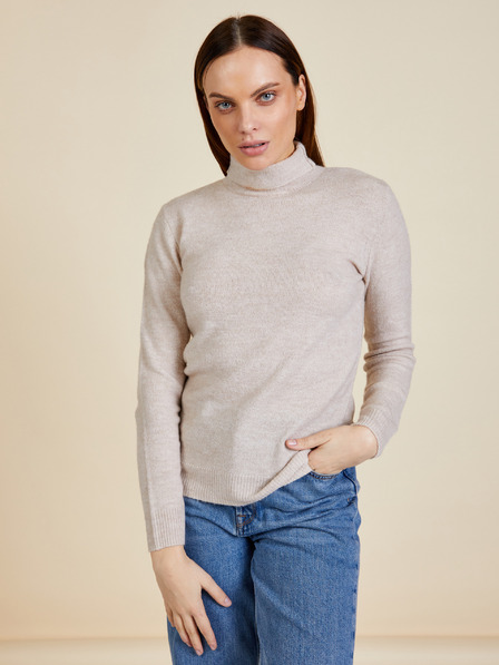 ZOOT.lab Beigefarbener Damen-Rollkragenpullover ZOOT.lab