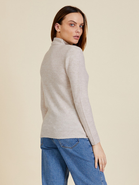 ZOOT.lab Beigefarbener Damen-Rollkragenpullover ZOOT.lab