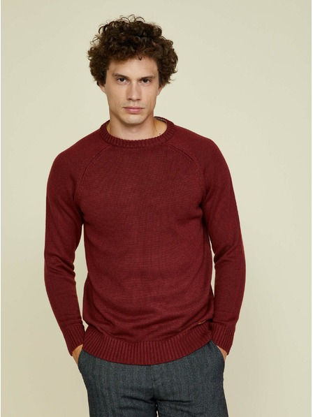 ZOOT.lab Burgunderroter Herren-Basic-Pullover ZOOT.lab Olin